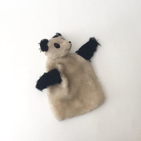 stuffed panda  / アンティークパンダのパペットぬいぐるみ