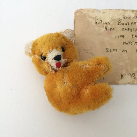 stuffed  bear / アンティークミニクリップベア