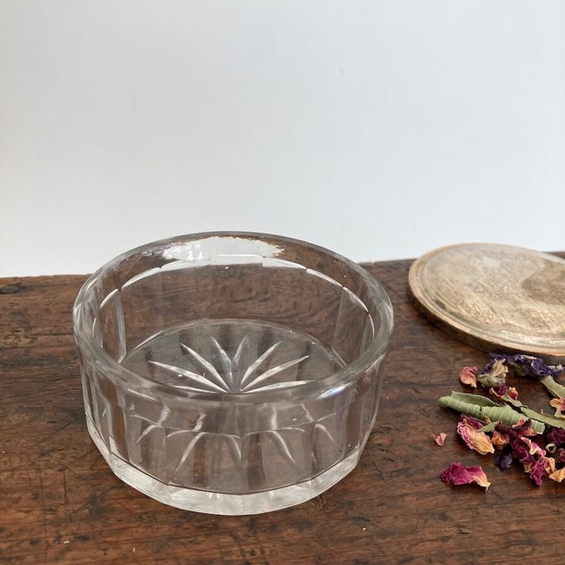 glass jar / アンティークトリンケットボックス シルバー イギリス | cocon