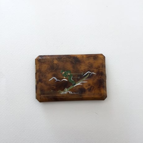 cigarette case / アンティークスキー柄のシガレットケース