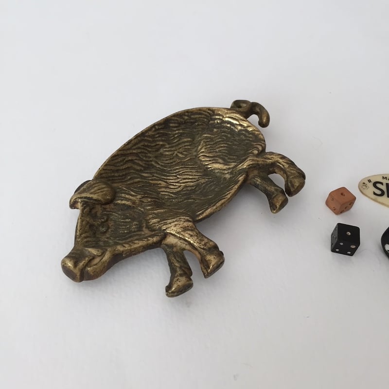 pig metal tray / 真鍮のブタのトレイ アクセサリースタンド | cocon