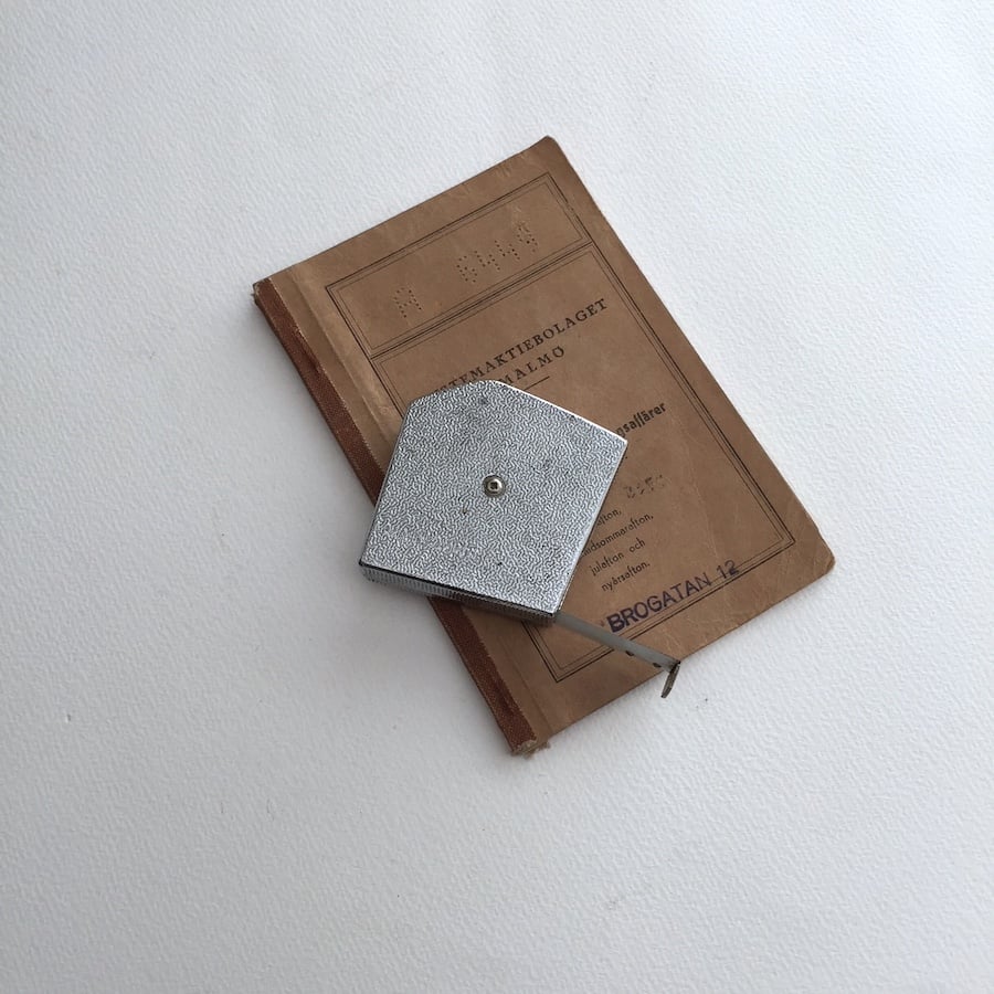 measure tape / アンティーク巻き尺 手巻き メジャーテープ | cocon