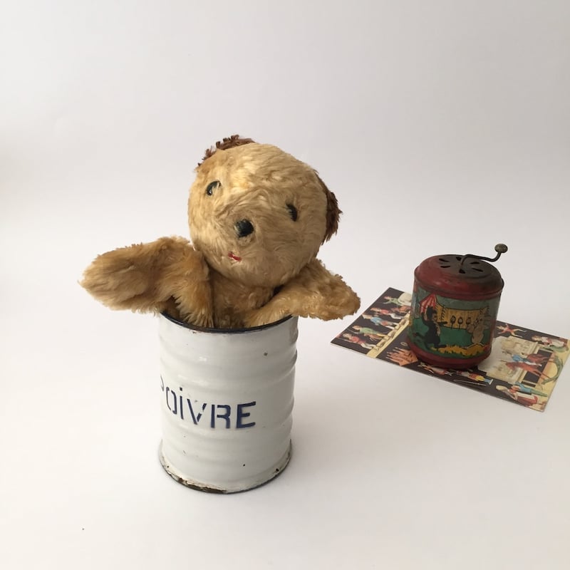 １点物テディベ アンティーク生地テディベア 一点もの | わかば堂 長崎出島店