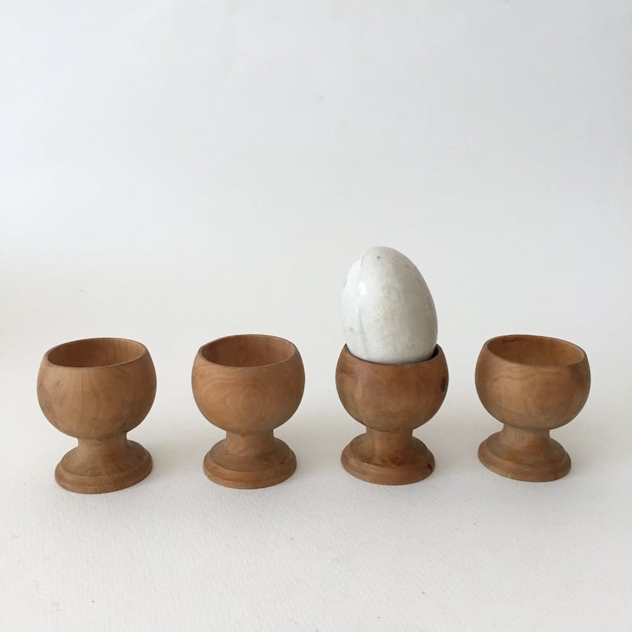 wooden egg cup / アンティークウッドエッグスタンド | cocon