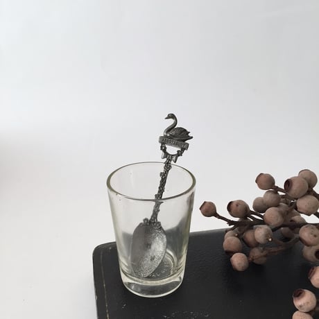tea spoon / アンティークスべニールスワンティスプーン