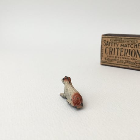 swan lead figure / 鉄の犬のフィギュリン