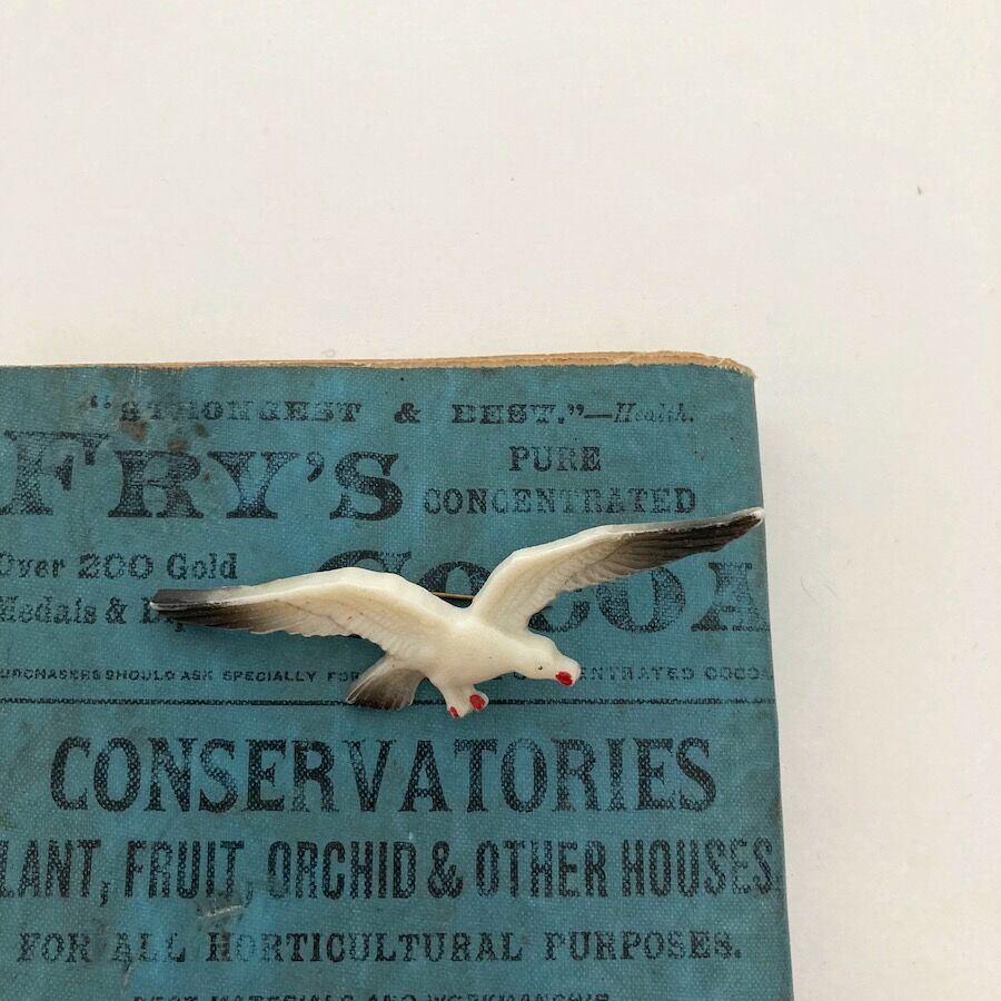 bird brooch アンティークバードブローチ 鳥ブローチ セルロイド | cocon