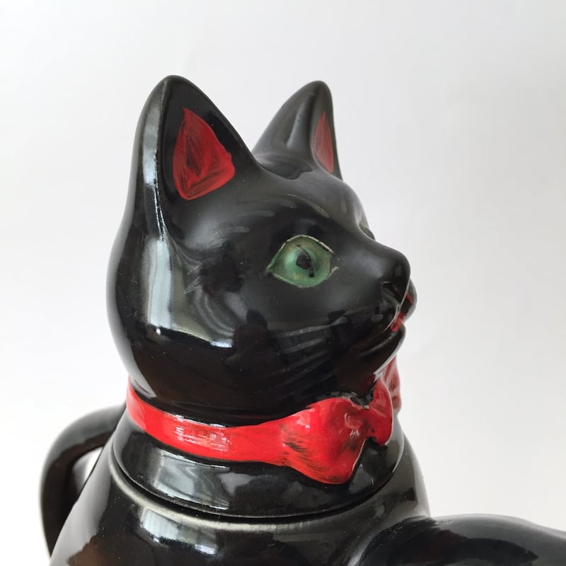 black cat pot / アンティーク黒猫ポット | cocon