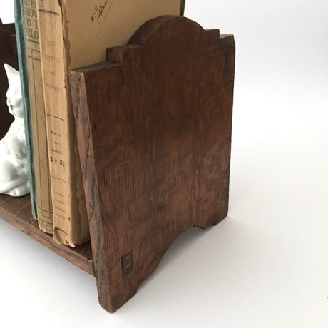 wooden bookstand / アンティーク卓上本棚 ブックスタンド