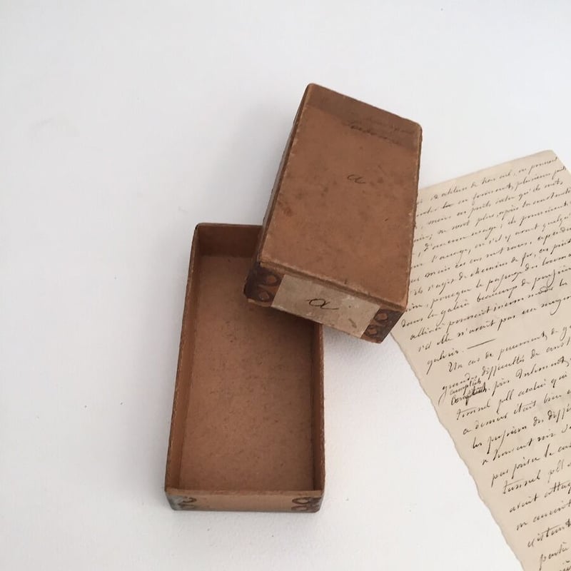 paper box 古い紙箱 アンティークペーパーボックス | cocon
