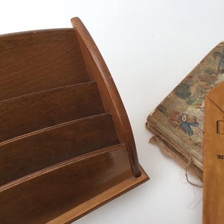 letter rack /アンティークレターラック　レタースタンド　卓上収納