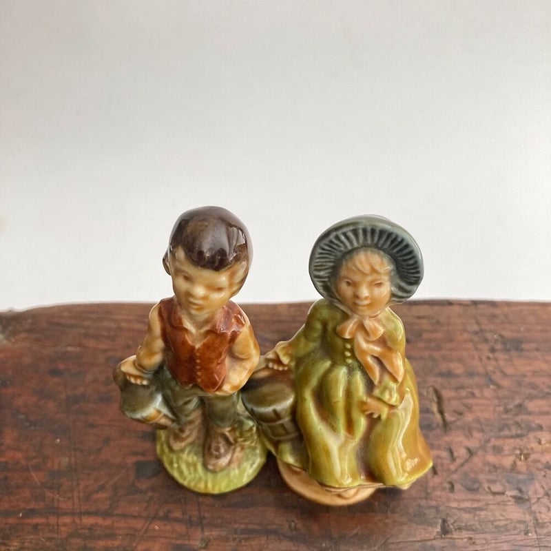 ヴィンテージ マザーグース ミニチュア 陶器 置物 アンティーク jack&jill マザーグース wade 置きもの | cocon