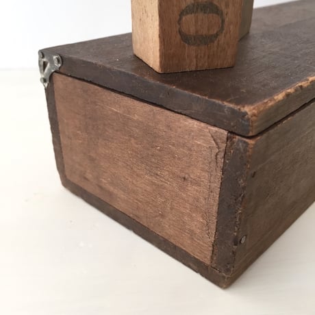 wooden box / アンティークフランスの木箱　収納ボックス