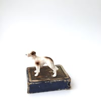 dog figure / アンティークボルゾイ犬の置きもの