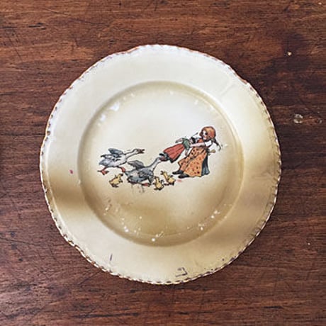 mini plate　アンティークミニプレート　ねこ柄プレート