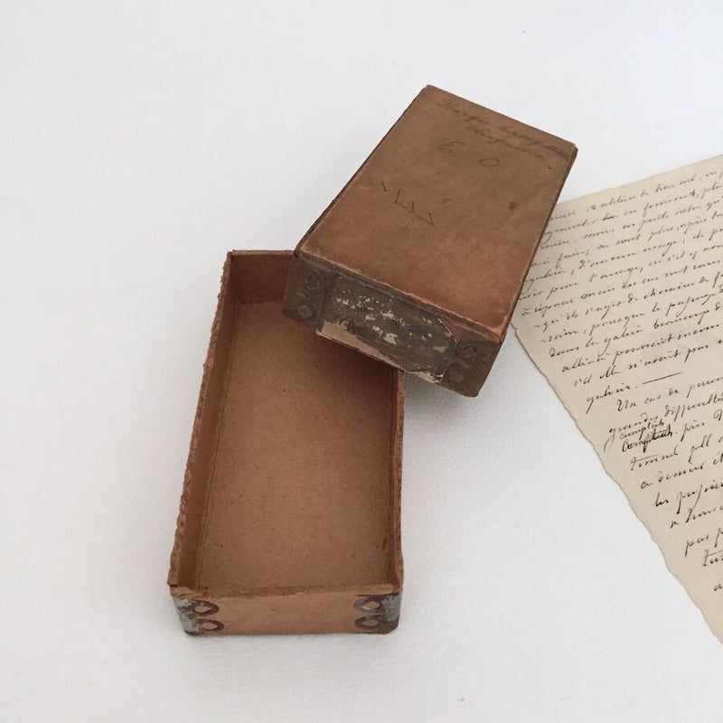 paper box 古い紙箱 アンティークペーパーボックス | cocon