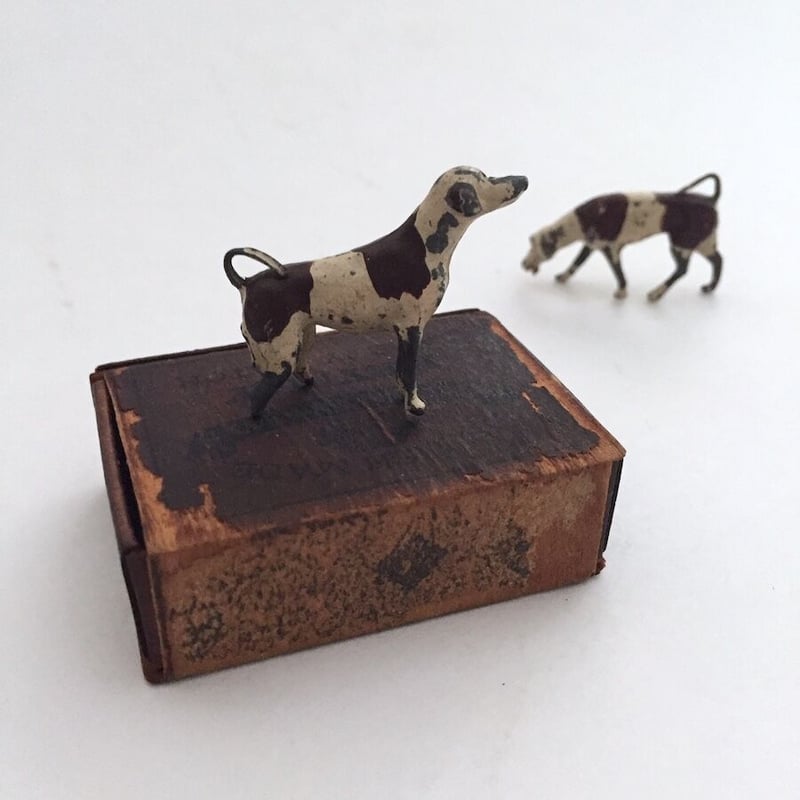 dog lead figure 鉄の犬ドッグのフィギュア 動物フィギュリン | cocon