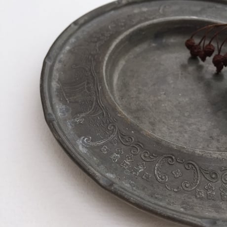 pewter plate /アンティークピュータープレート ノルウエー製