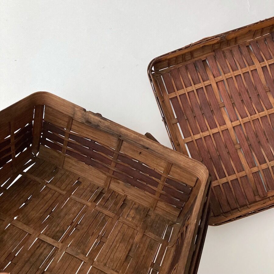 竹細工　カゴ　在庫あり 楽天市場】受注生産 別府竹細工 八つ目(八ツ目)編み フリー