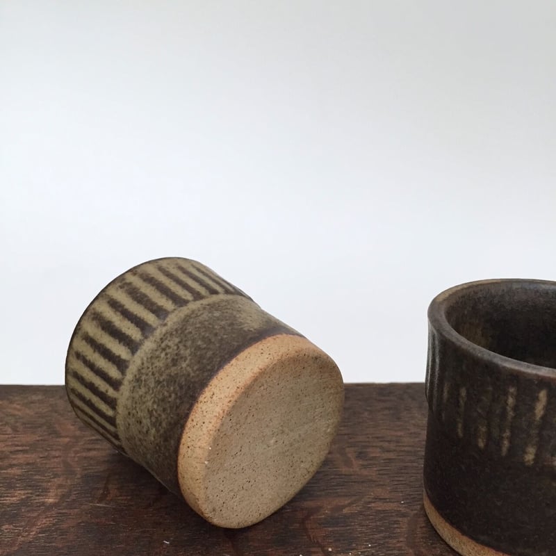 egg cup 陶器のエッグスタンド アンティークポッタリーカップ | cocon