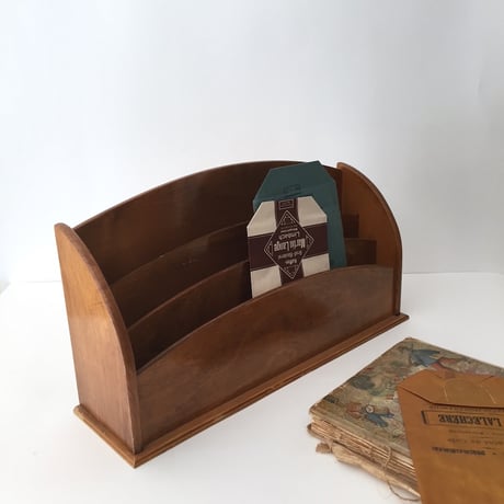 letter rack /アンティークレターラック　レタースタンド　卓上収納