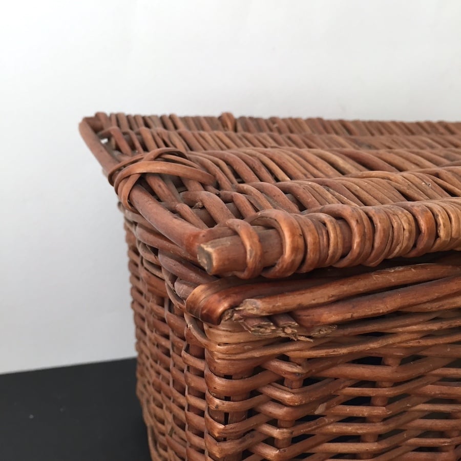 basket / アンティークふたつきバスケット | cocon