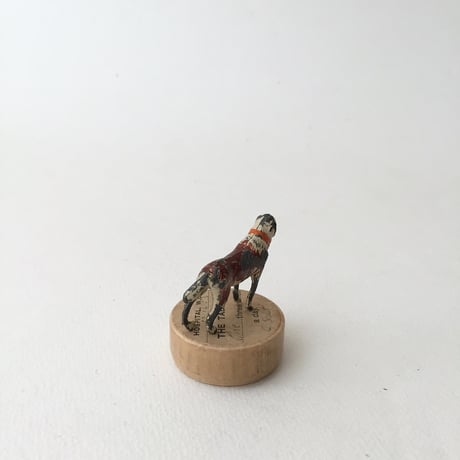 dog lead figure / 鉄の犬フィギュリン