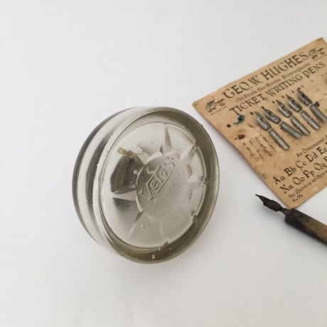 ink bottle / アンティークガラスインクボトル