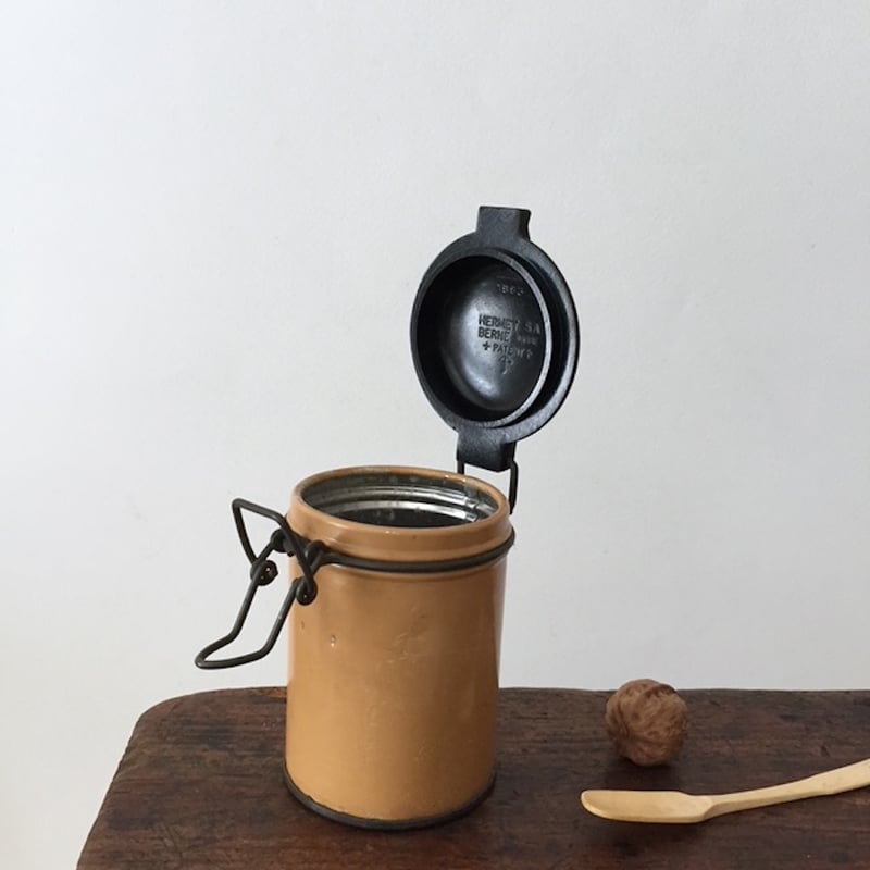 アンティークキャニスター フランス アンティーク ホーロー