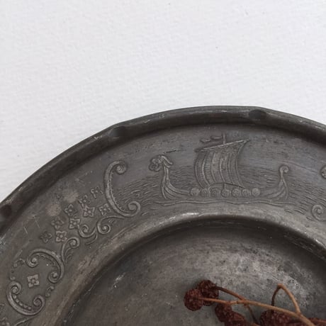 pewter plate /アンティークピュータープレート ノルウエー製
