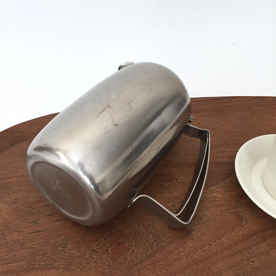 極美品　　オールドホール　マットステンレス　ポット大 極美品 オールドホール マットステンレス ポット大