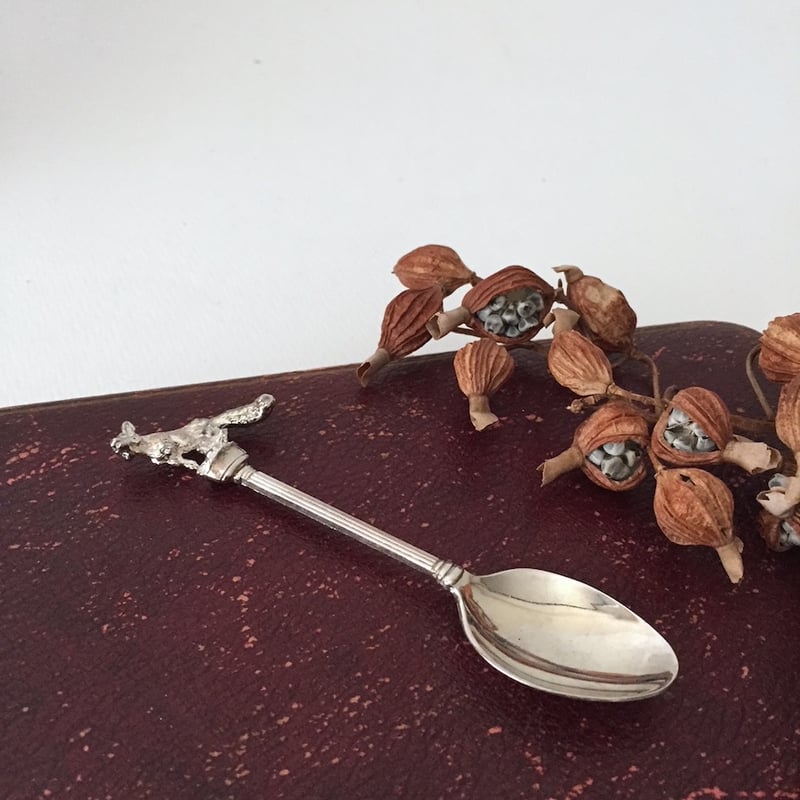 tea spoon / アンティークスべニールキツネティスプーン | cocon