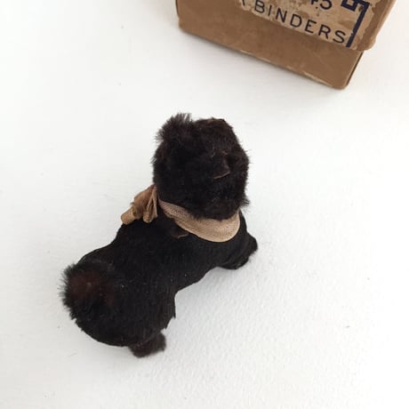 stuff dog / アンティーク犬のぬいぐるみ リアルレザーのドッグ