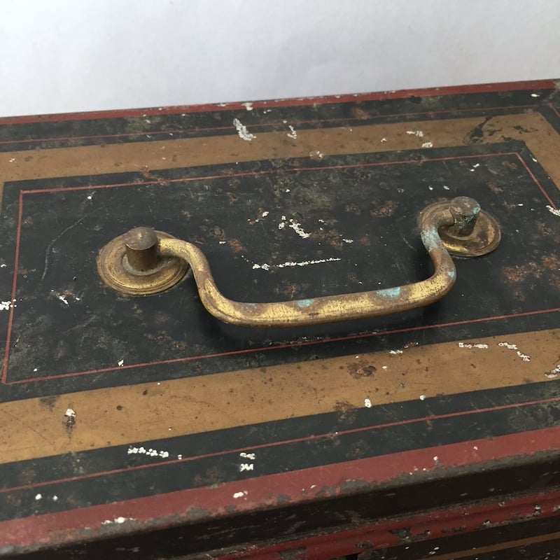 cash box / アンティークメタルキャッシュボックス | cocon