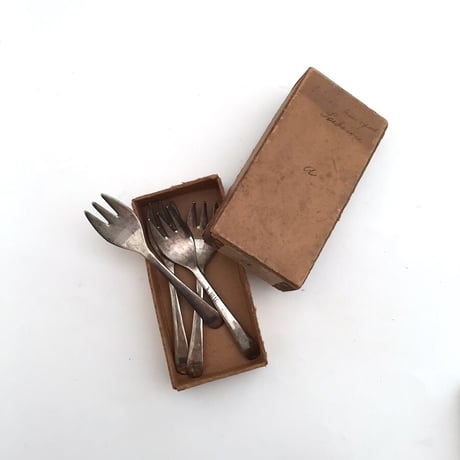 mini fork　アンティークフォーク　シルバープレート　イギリスシェフィールド