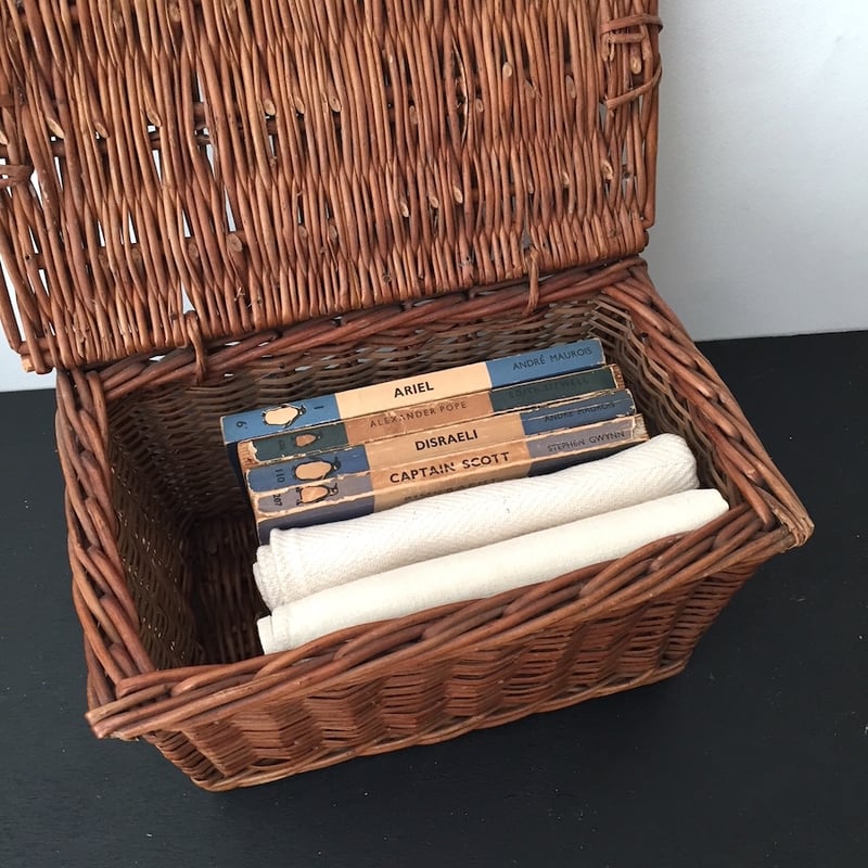 basket / アンティークふたつきバスケット | cocon