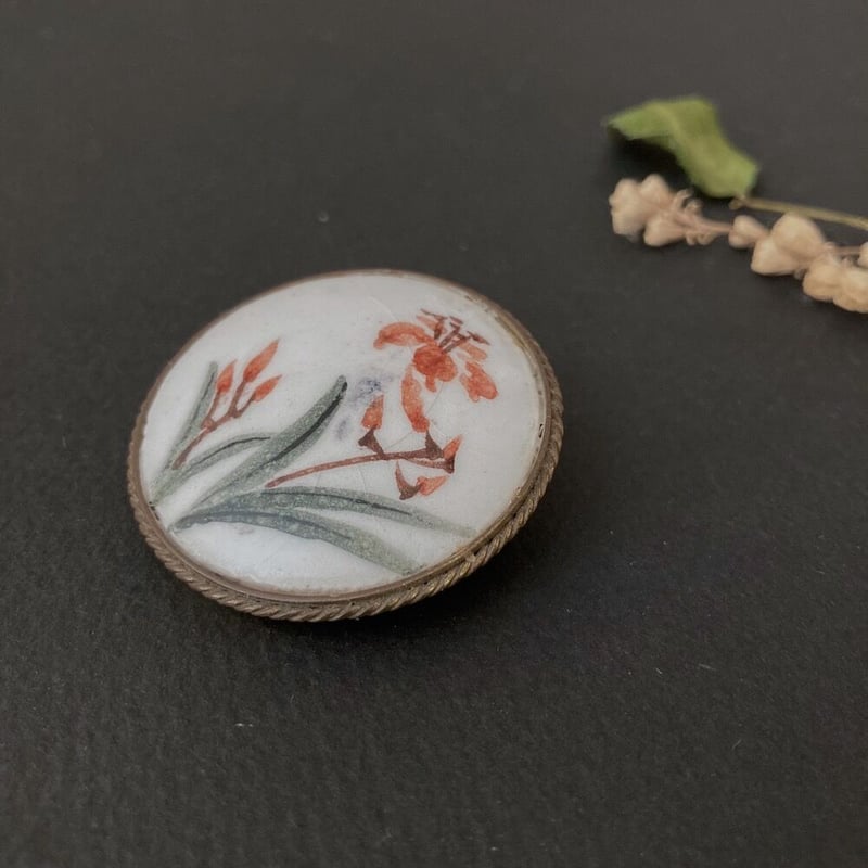 flower brooch アンティーク花柄ブローチ フラワーブローチ | cocon