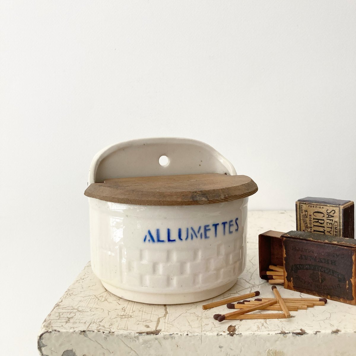 wooden case /アンティークフランスマッチケース | cocon