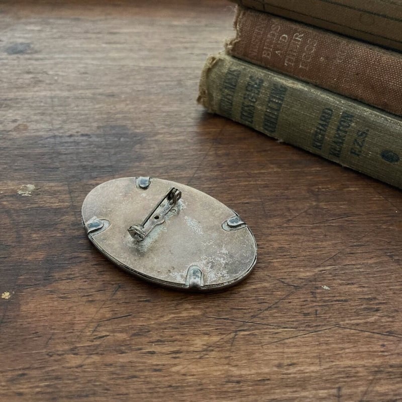 flower brooch アンティーク刺繍ブローチ ニードルワーク フラワー | cocon