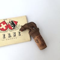 wooden bear / アンティーク木彫りのくま スイスベルン