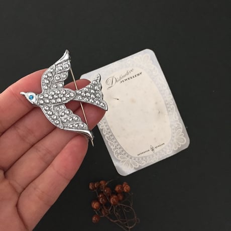 bird brooch / アンティークバードブローチ 鳥ツバメ