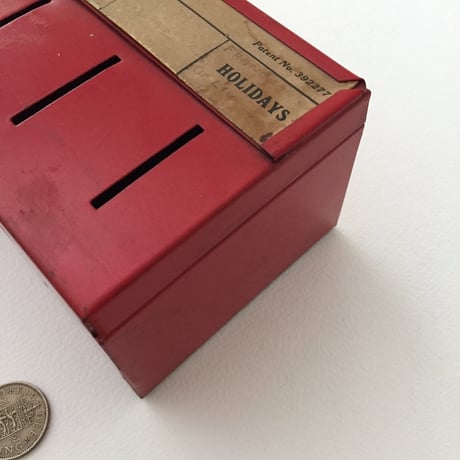 cash box / アンティークメタルのキャッシュボックス貯金箱