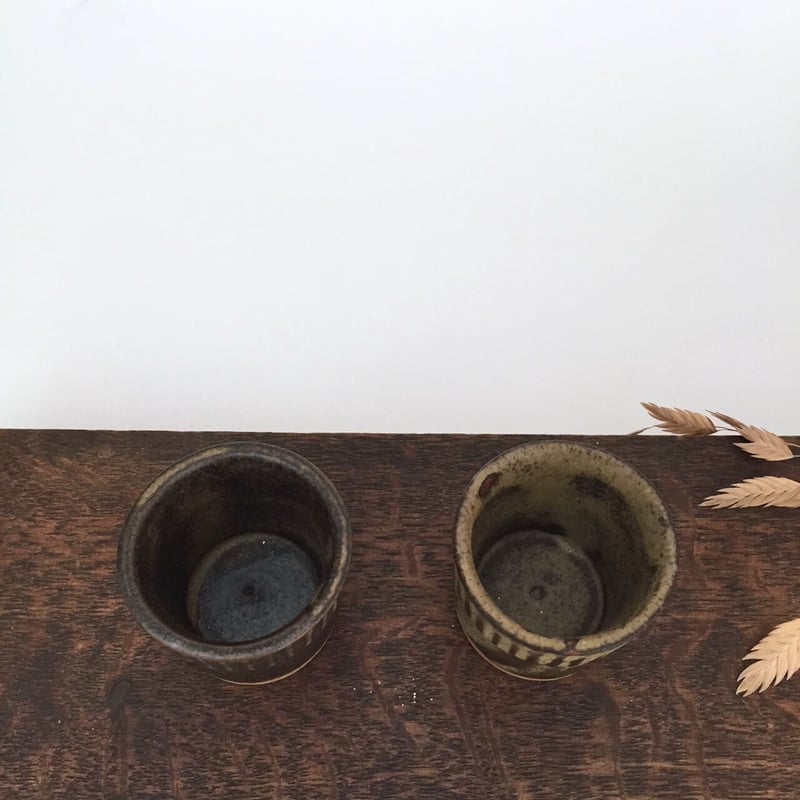 egg cup 陶器のエッグスタンド アンティークポッタリーカップ | cocon