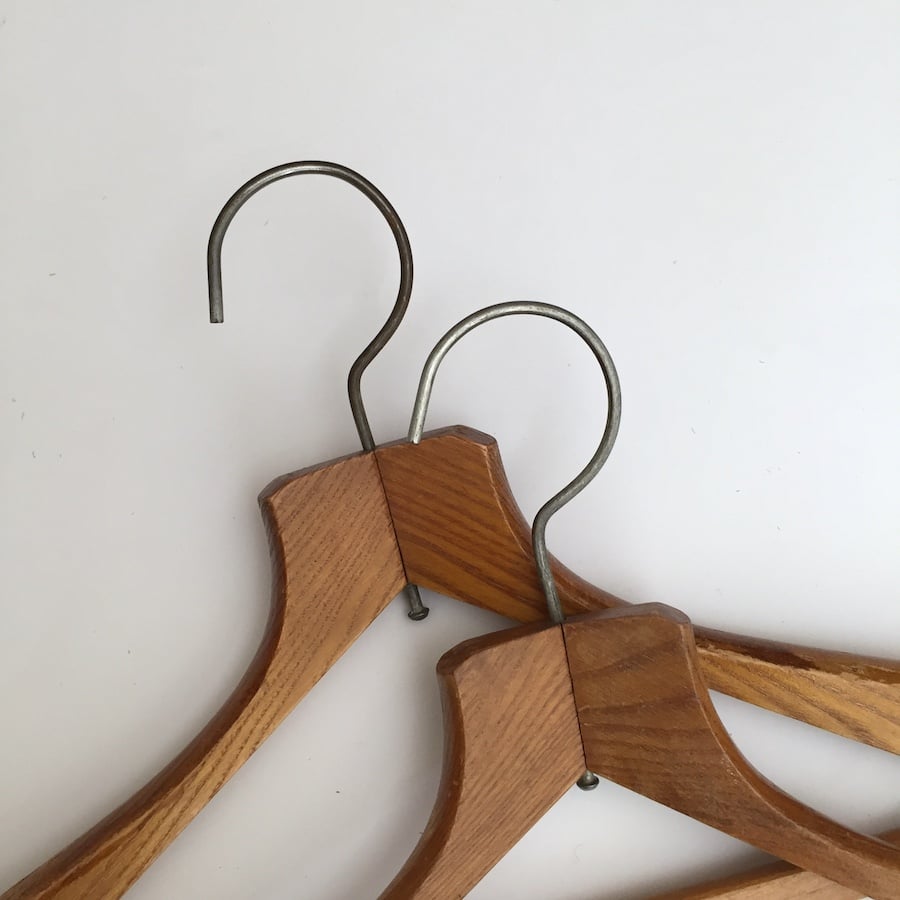 hanger / アンティークバー付き木製ハンガー | cocon