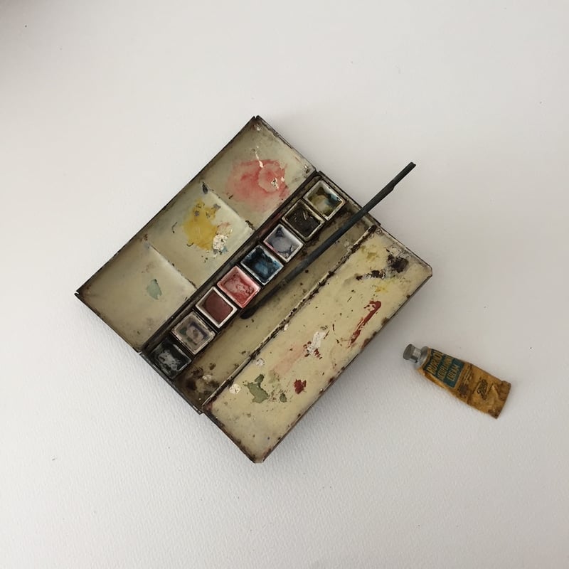 palette / アンティーク水彩絵の具パレット | cocon