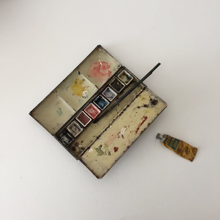 palette / アンティーク水彩絵の具パレット | cocon