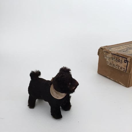 stuff dog / アンティーク犬のぬいぐるみ リアルレザーのドッグ