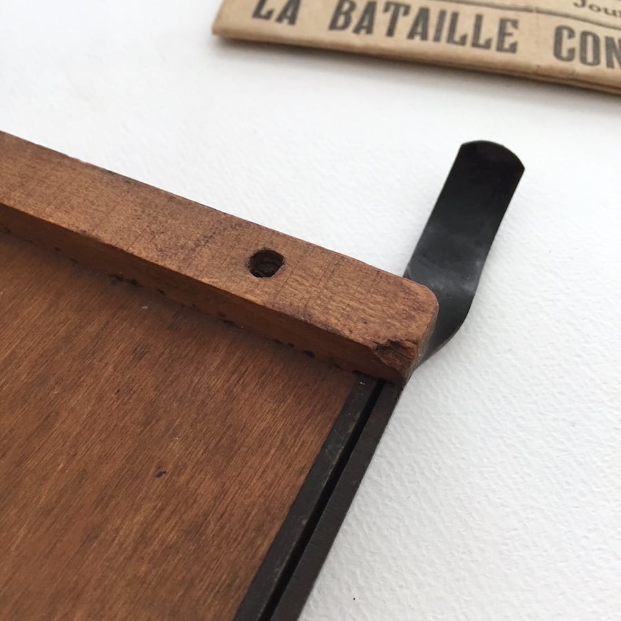 paper cutter / 古いイギリスのペーパーカッター裁断機 古道具