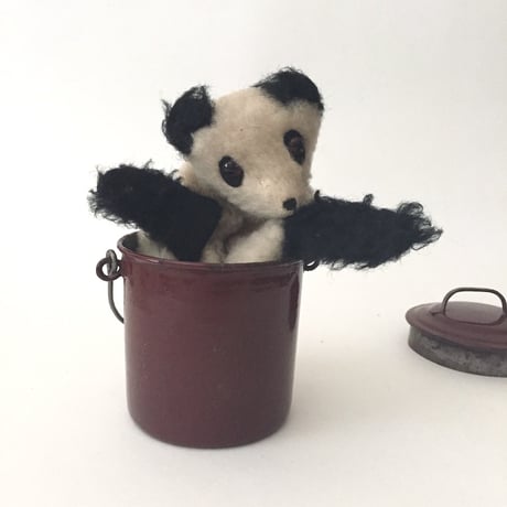stuffed panda  / アンティークパンダのパペットぬいぐるみ
