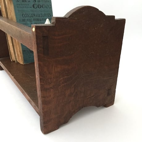 wooden bookstand / アンティーク卓上本棚 ブックスタンド